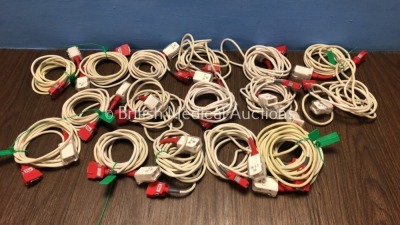 Job Lot of 14 x Masimo Red LNC-10 SpO2 Connection Leads