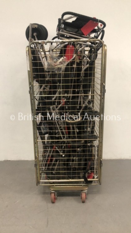 Cage of 11 x Ferno Evacuation Chairs in Cage (Cage Not Included)