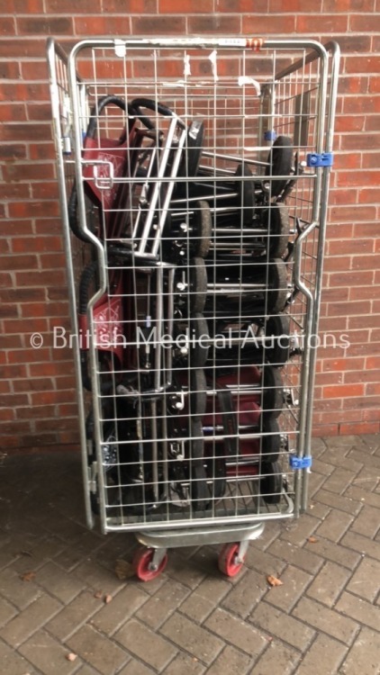 Cage of 11 x Ferno Evacuation Chairs in Cage (Cage Not Included)