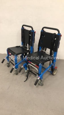 2 x Ferno EZ Glide Evacuation Chairs *S/N 09N-144914 / 09N-144546*