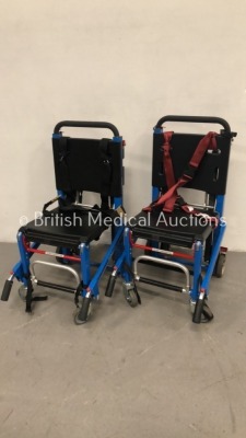 2 x Ferno EZ Glide Evacuation Chairs *S/N 08-081637 / 09N-141714*