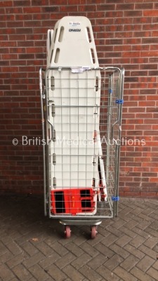 Cage of 13 Spinal Boards