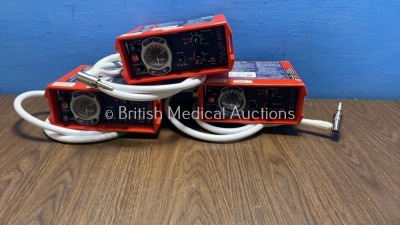 3 x Smith paraPAC 200D MRI Compatible Ventilators with 3 x Hoses