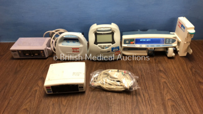 Mixed Lot Including 1 x Carefusion GH Alaris Plus, 1 x GE N-FC-00 Module *Mfd 2010* 1 x Nellcor N-550 Oximeter,1 x Covidien Kendall SCD and 1 x Philips ECG Cable