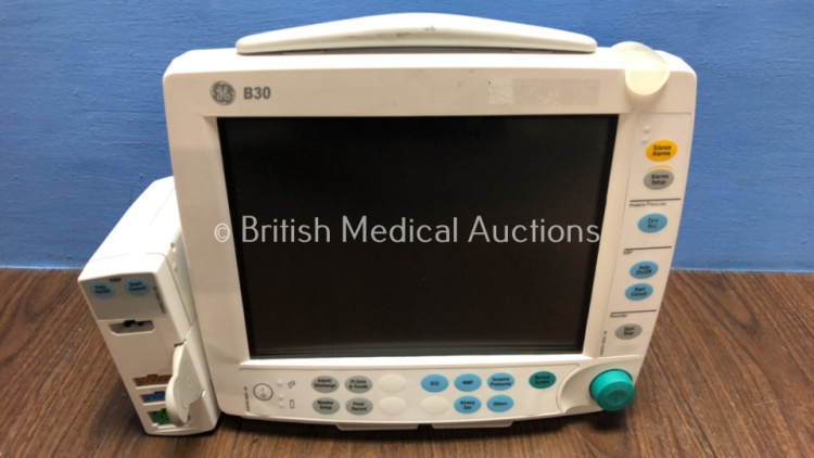 GE B30 Patient Monitor with 1 x GE E-PSMW Module *Mfd Both 2013* (No Power) *6100213 / SF313016787WA*