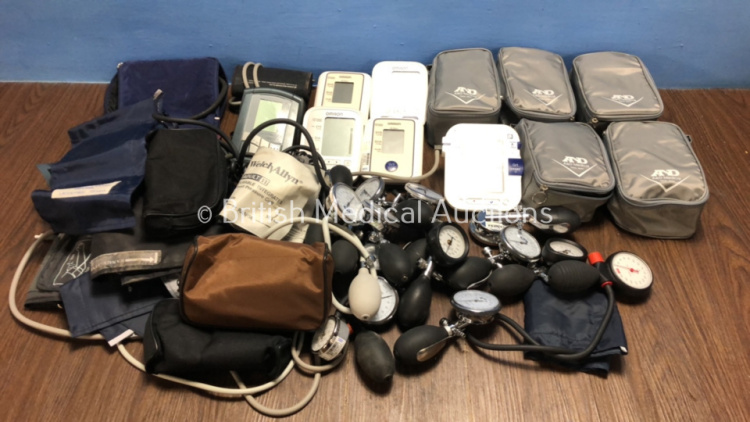 Job Lot Including 10 Blood Pressure Units and 12 Sphygmomanometers