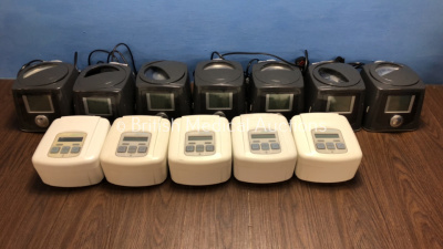 Job Lot Including 7 x Fisher & Paykel Icon+ Novo CPAP Units and 5 x DeVilbiss Sleepcubes *IS018567 / IK200852 / IN006257 / IK003082 / IK009415 / 131210384414 / 170719617151 / 160308527967 / 150120514426*