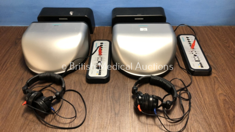 Job Lot Including 2 x Siemens Unity 3 HIT Units, 2 x Unity 3 Fitting Units and 2 x Audio Cups and Accessories *Mfd 2014* **24000013 / 24000014*