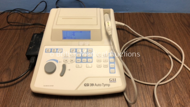 Grason Stadler GSI 39 Auto Tymp Audiometer Version 2 with 1 x AC Power Supply *Mfd 2010* (Powers Up) *GS18822*