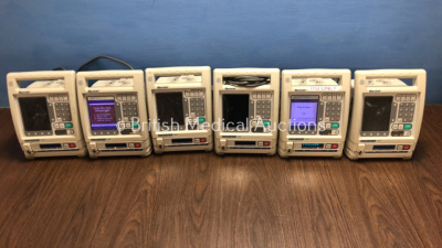 6 x Colleague CXE Infusion Pumps *22030077DL / 22031660DL / 22031752DL / 22031615DL / 22040509DL / 22024417DL*