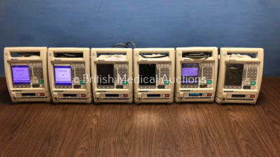 6 x Colleague CXE Infusion Pumps *22031576DL / 22040192DL /22040219DL / 22040033DL / 22040400DL / 22040458DL*