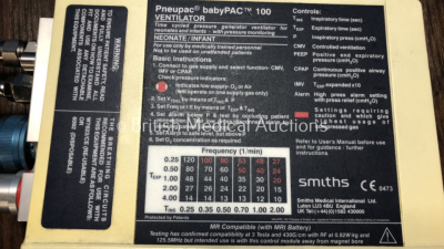 Pneupac babyPAC 100 Ventilator with Hose - 4