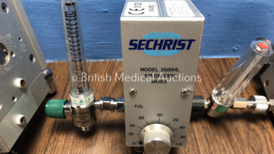 5 x Sechrist Model 3500HL Air Oxygen Mixers - 2