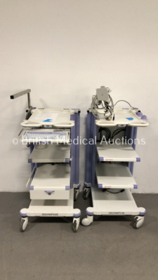 2 x Olympus Stack Trolleys