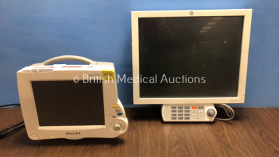 1 x Philips IntelliVue MP30 Touch Screen Patient Monitor *Mfd 2009-08* (Powers Up with Blank Screen) and 1 x GE CDA19T Monitor *Mfd 2008-10*