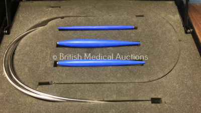 Mixed Lot Including 1 x Toshiba PLF-703NT Linear Array Probe in Case, 1 x Keymed Advanced Dilators in Case and 1 x Micro Medical MicroLab 3300 Spirometer in Case - 4