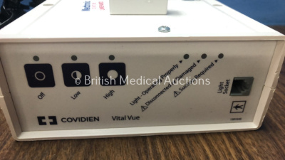 Job Lot Including 2 x Datascope Accutorr Plus Monitors, 1 x Nellcor N-560 Oximeter, 1 x Covidien Vital Vue Light Power Source and 1 x Teledyne TED 200 T7 Oxygen Monitor - 2