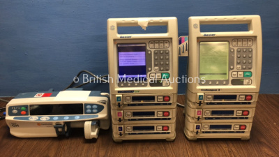 Job Lot Including 2 x Baxter Colleague 3 Infusion Pumps (Power Up) and 1 x Carefusion Alaris GH Syringe Pump (Powers Up with Alarm)