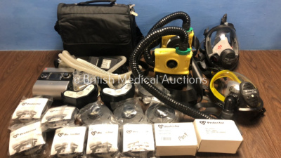 Job Lot Including 2 x Protector T7 Respiratory Units Including Masks Chargers and Spare Filters and 1 x ResMed Escape S9 CPAP Unit with Power Supply and Face Mask