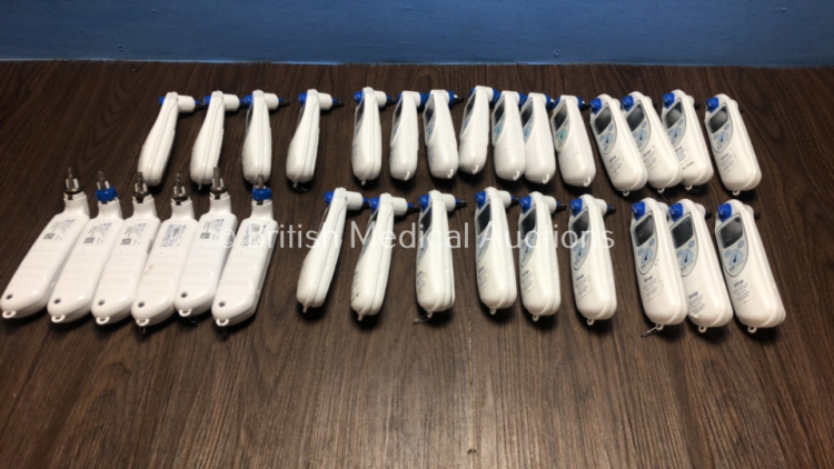 Job Lot of 24 x Covidien Genius 3 Tympanic Thermometers and 6 x Genius 2 (All Damaged - See Photo)