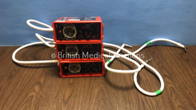 3 x Smith paraPAC 200D MRI Compatible Ventilators with Hoses *0913913 / 0913319 / NA*