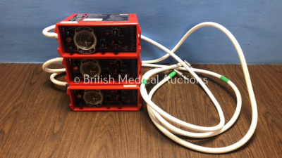 3 x Smith paraPAC 200D MRI Compatible Ventilators with Hoses *0102491 / 1002363 / NA*