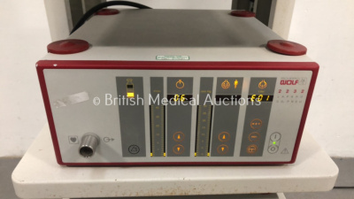 Smith and Nephew Stack System with Richard Wolf 2271 US Litho Ultrasonic Lithotripter, Richard Wolf 2232 Laparo CO2 Pneu Insufflator and Richard Wolf - 3