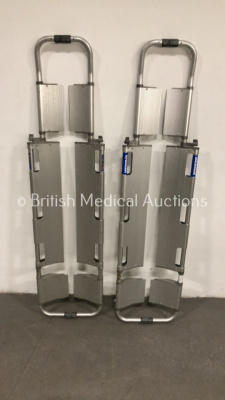 2 x Aluminium Scoop Stretchers