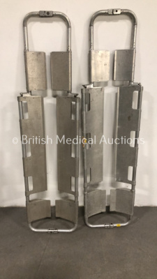 2 x Aluminium Scoop Stretchers