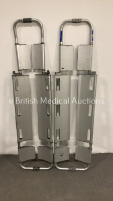 2 x Aluminium Scoop Stretchers