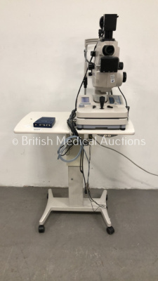 TopCon TRC-50DX Retinal Camera on TopCon ATE-600 Motorized Table *S/N 948480* **Mfd 2012** (Powers Up)