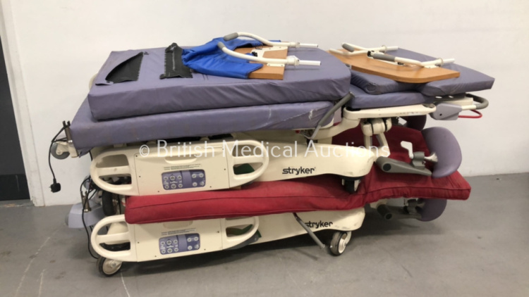 2 x Stryker Electric Hospital Beds with Mattresses