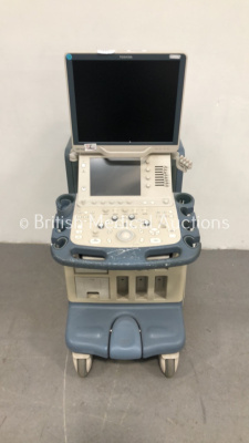 Toshiba iStyle SSA-790A Flat Screen Ultrasound Scanner *S/N 99C07X3013* **Mfd 10/2007** with 1 x Transducer / Probe (PVT-661VT *Mfd 02/2011*) and Mitsubishi P93D Printer (HDD Removed)