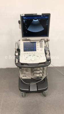 Toshiba Aplio 500 TUS-A500 Flat Screen Ultrasound Scanner *S/N WAB1562199* **Mfd 06/2015** Software Version AB_V5.10*R103 with 4 x Transducers / Probes (PVT-375BT *Mfd 06/2011* / PLT-704SBT *Mfd 03/2015* / PLT-1005BT *Mfd 03/2015* and PVT-781VT *Mfd 07/20