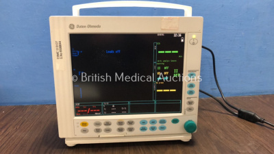 Datex Ohmeda F-CM1-05 Compact Anesthesia Monitor *Mfd 2010* 1 x GE E-PRESTN Module Including ECG, NIBP, P1-P2, T1-T2 and SpO2 Options *Mfd 2009* (Powers Up)