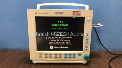 Datex Ohmeda F-CM1-05 Compact Anesthesia Monitor *Mfd 2009* (Powers Up)