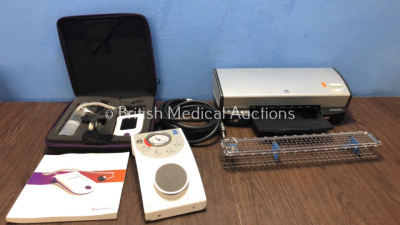 Mixed Lot Including 1 x Exogen Bioventus Ultrasound Bone Healing System, 1 x Summit Medical H550Pump Switch, 1 x HP Deskjet 5940 Printer and 1 x Rigid Scope Case