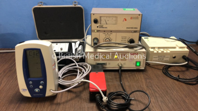 Mixed Lot Including 1 x Welch Allyn Spot Vital Signs Monitor, 1 x ConMed Hyfrecator Plus Unit, 1 x Richard Wolf 2270 Ultrasonic Lithotripter with 1 x Footswitch, 1 x Engstrom Emma Unit (All Power Up)