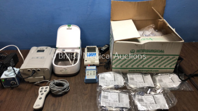 Mixed Lot Including 1 x Kendall Aerodyne Aerosol Heater (Powers Up) 1 x Philips Respironics InnoSpire Deluxe Nebulizer (Powers Up) 1 x Respironics BiPAP with 1 x AC Power Supply (Powers Up) 1 x Pace Medical Miniature Temporary Cardiac Pacemaker, 1 x Tomey