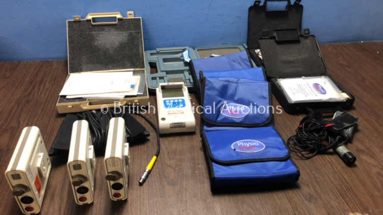 Mixed Lot Including 3 x Drager tpO2/tpCO2 Modules, 1 x Hall Surgical Footswitch and 5 x Tens Machines