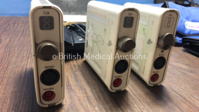 Mixed Lot Including 3 x Drager tpO2/tpCO2 Modules, 1 x Hall Surgical Footswitch and 5 x Tens Machines - 2