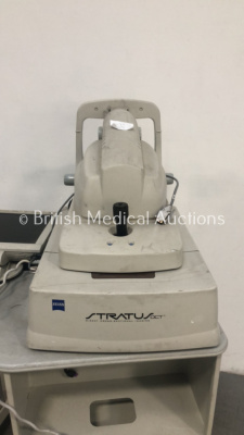 Zeiss Stratus OCT Direct Cross-section Imaging Model 3000 on Motorized Table with Monitor *Mfd 2003* (Powers Up) - 3