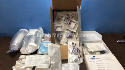 Mixed Lot Including 2 x Sorin BT 894 Blood Collection Reservoirs *06/2020* 20 x Halyard Ref EDS-250 Enteral Drainage Systems *Exp 12/2024* 1 x BBI OA-1105 Drill