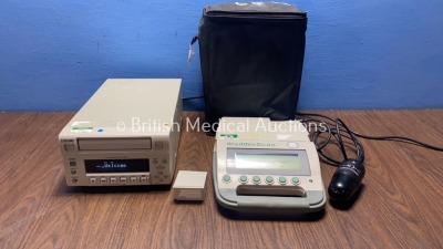 Mixed Lot Including 1 x Verathon BladderScan BVI 3000 Bladder Scanner with 2 x Batteries (1 x Flat Battery) and Transducer in Case and 1 x Sony DVO-1000MD DVD Recorder (Both Power Up) *01179757 / 27154*