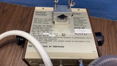 Penlon InterMed Nuffield Anaesthesia Ventilator Series 200 with NV200 Patient Valve and Hoses *NV0895 25* - 2