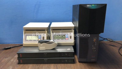 Mixed Lot Including 1 x Welch Allyn Braun PRO 4000 ThermoScan Thermometer with Base Unit (Powers Up) 2 x APC Smart SC 450 UPS Units (Both No Power) 1 x DIGI DS-676 Weighing Scales (No Power) 1 x DIGI DS-676 Weighing Scales (No Power with Damaged Button-Se