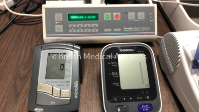 Mixed Lot Including 1 x Graseby 3100 Syringe Pump (Powers Up) 1 x Microlife BP Meter (Powers Up) 1 x Omron M6ACME BP Meter (Powers Up) 1 x Delphinus F - 3