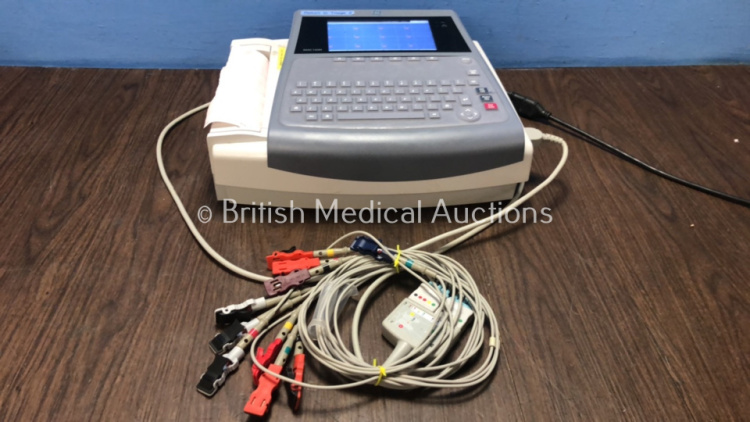 GE MAC 1600 ECG Machine with 1 x 10 Lead ECG Lead (Powers Up) *2032093-001*