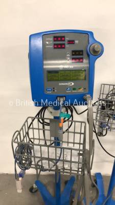 1 x GE Dinamap Pro 300 Vital Signs Monitor on Stand and 1 x GE Dinamap Pro 400 V2 Vital Signs Monitor on Stand (Both Power Up) *S/N 010M1897024 / 2018808001* - 3