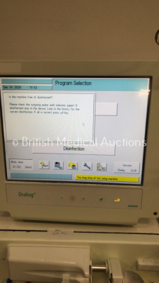 2 x B.Braun Dialog + Dialysis Machines Software Version 8.28 Running Hours 41122 (1 x Power Up,1 x Powers Up with Blank Screen) * SN 28987 / 91721 * - 2